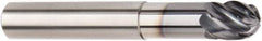 Kennametal - 10mm Diam, 10mm LOC, 6 Flute Solid Carbide Ball End Mill - AlTiN Finish, Single End, 72mm OAL, 10mm Shank Diam, Spiral Flute - Industrial Tool & Supply