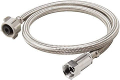 B&K Mueller - 3/8" Compression Inlet, 7/8" Ballcock Outlet, Stainless Steel Toilet Connector - Use with Toilets - Industrial Tool & Supply