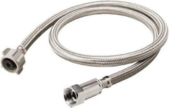 B&K Mueller - 3/8" Compression Inlet, 7/8" Ballcock Outlet, Stainless Steel Toilet Connector - Use with Toilets - Industrial Tool & Supply