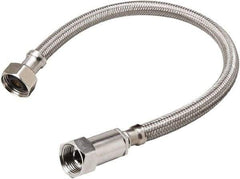 B&K Mueller - 1/2" Compression Inlet, 1/2" FIP Outlet, Stainless Steel Faucet Connector - Use with Faucets - Industrial Tool & Supply