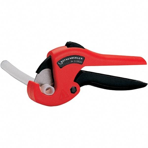Rothenberger - 1" Pipe Capacity, Tube & Pipe Cutter - Cuts Plastic, PVC, CPVC, 8" OAL - Industrial Tool & Supply