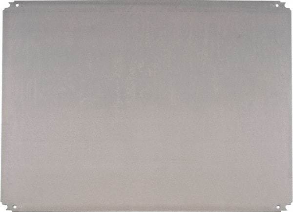 Schneider Electric - Electrical Enclosure Steel Mounting Plate - For Use with 800 (H) x 600 (W) Floor Standing Enclosure, RoHS Compliant, Includes Mounting Hardware & Mounting Plate - Industrial Tool & Supply