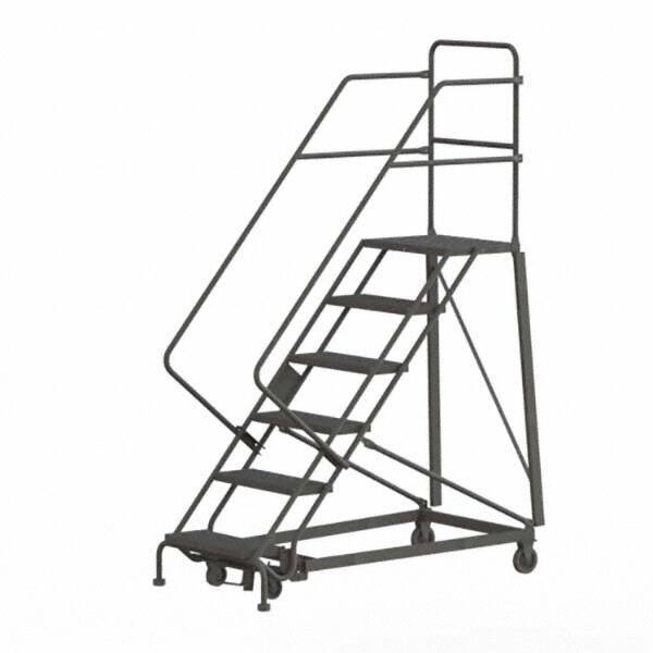 TRI-ARC - Rolling & Wall Mounted Ladders & Platforms Type: Stairway Slope Ladder Style: Rolling Safety Ladder - Industrial Tool & Supply