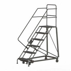 TRI-ARC - Rolling & Wall Mounted Ladders & Platforms Type: Stairway Slope Ladder Style: Rolling Safety Ladder - Industrial Tool & Supply