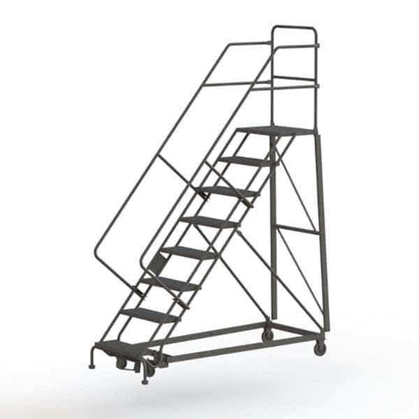 TRI-ARC - Rolling & Wall Mounted Ladders & Platforms Type: Stairway Slope Ladder Style: Rolling Safety Ladder - Industrial Tool & Supply