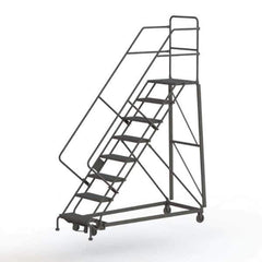 TRI-ARC - Rolling & Wall Mounted Ladders & Platforms Type: Stairway Slope Ladder Style: Rolling Safety Ladder - Industrial Tool & Supply