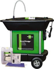 CRC - Free Standing Water-Based Mobile Parts Washer Kit - 25 Gal Max Operating Capacity, Plastic Tank, 42" Long x 48" Wide - Industrial Tool & Supply