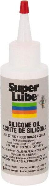 Synco Chemical - 4 oz Bottle Synthetic Machine Oil - -50 to 200°F, ISO 5000, 5000 cSt at 25°C, Food Grade - Industrial Tool & Supply