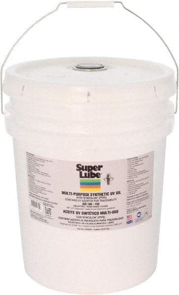 Synco Chemical - 5 Gal Pail Oil with PTFE Direct Food Contact White Oil - Translucent, -45°F to 450°F, Food Grade - Industrial Tool & Supply
