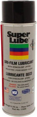 Synco Chemical - 5.25 oz Aerosol Can Dry Film Lubricant - White, -40°F to 500°F, Food Grade - Industrial Tool & Supply