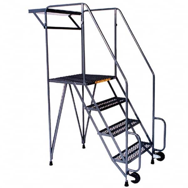 Ballymore - Rolling & Wall Mounted Ladders & Platforms Type: TiltNRoll Rolling Ladder Style: Tip-N-Roll Mobile Ladder - Industrial Tool & Supply