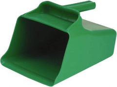 Remco - 128 oz Green Polypropylene Flat Bottom Scoop - 8.7" Wide x 6.7" Deep Bowl, 11" OAL - Industrial Tool & Supply