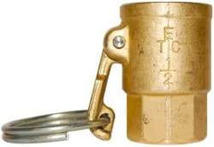 EVER-TITE Coupling Products - 1" Brass Cam & Groove Suction & Discharge Hose Female Coupler Female NPT Thread - Part D, 1" Thread, 350 Max psi - Industrial Tool & Supply