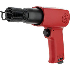 Chicago Pneumatic - 3,000 BPM, 2.6 Inch Long Stroke, Pneumatic Chipping Hammer - 25 CFM Air Consumption, 1/4 NPT Inlet - Industrial Tool & Supply