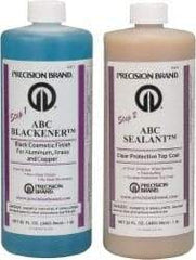 Precision Brand - 1 Quart Bottle ABC Blackener and Sealant Kit - (2) 32 Fluid Ounce Bottles - Industrial Tool & Supply