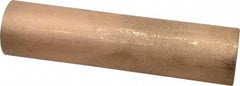 Made in USA - 1-1/2 Inch Outside Diameter x 6-1/2 Inch Long, Bronze Round Tube - 1 Inch Inside Diameter, Alloy SAE 841 Oil Impregnated Bronze, 2 Lb. Shipping Weight - Industrial Tool & Supply