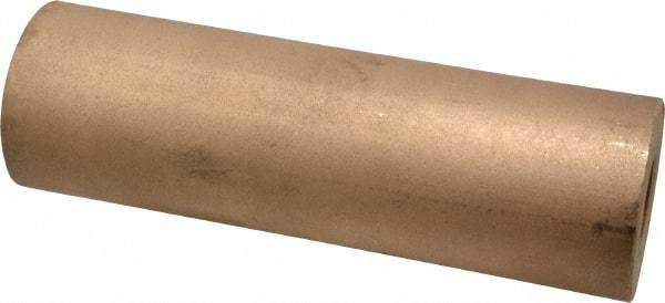 Made in USA - 2 Inch Outside Diameter x 6-1/2 Inch Long, Bronze Round Tube - 1 Inch Inside Diameter, Alloy SAE 841 Oil Impregnated Bronze, 5 Lb. Shipping Weight - Industrial Tool & Supply