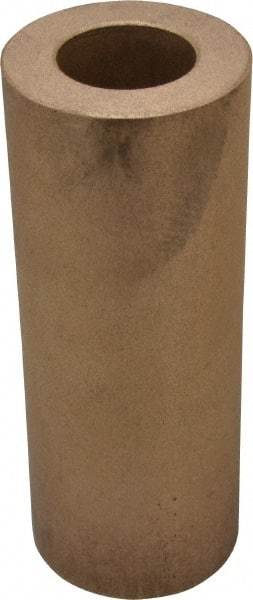 Made in USA - 2-1/2 Inch Outside Diameter x 6-1/2 Inch Long, Bronze Round Tube - 1-1/2 Inch Inside Diameter, Alloy SAE 841 Oil Impregnated Bronze, 6 Lb. Shipping Weight - Industrial Tool & Supply