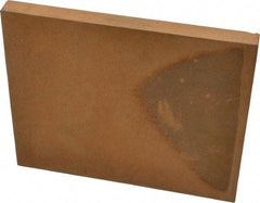 Made in USA - 1/2 Inch Thick x 5 Inch Wide x 6 Inch Long, Oil Impregnated Bronze Plate - Alloy SAE 841 - Industrial Tool & Supply