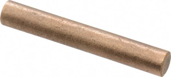 Made in USA - 1/4 Inch Diameter x 2 Inch Long, Oil Impregnated Bronze Round Rod - Alloy SAE 841 - Industrial Tool & Supply