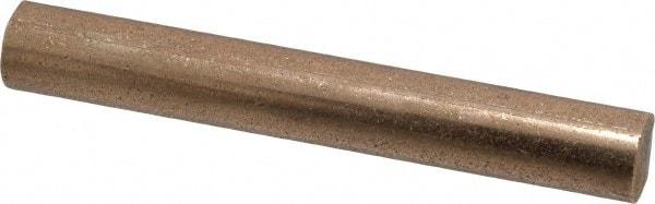 Made in USA - 3/8 Inch Diameter x 3 Inch Long, Oil Impregnated Bronze Round Rod - Alloy SAE 841 - Industrial Tool & Supply