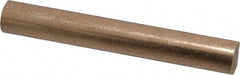 Made in USA - 3/8 Inch Diameter x 3 Inch Long, Oil Impregnated Bronze Round Rod - Alloy SAE 841 - Industrial Tool & Supply