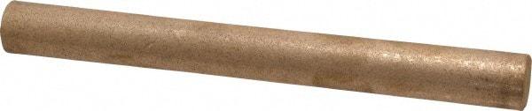 Made in USA - 5/8 Inch Diameter x 6-1/2 Inch Long, Oil Impregnated Bronze Round Rod - Alloy SAE 841 - Industrial Tool & Supply