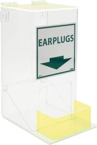 NMC - Hinged Top & Bottom Tray Box/Tray Style Earplug Dispenser - Tabletop or Wall Mount - Industrial Tool & Supply