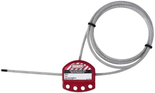 NMC - Cable Lockouts Cable Length (Feet): 6 Number of Lockout Points: 4 - Industrial Tool & Supply