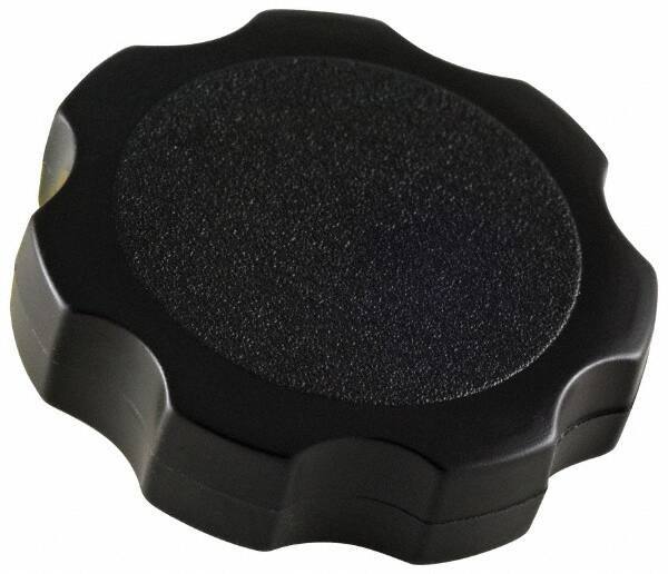 Made in USA - Rosette Plastic Thumb Screw - 1-1/2" OAL, 1-1/2" Head Diam x 3/8" Head Height - Industrial Tool & Supply