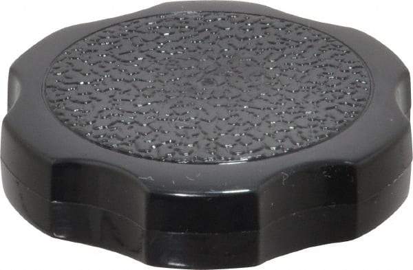 Made in USA - Rosette Plastic Thumb Screw - 1-1/2" OAL, 1-1/2" Head Diam x 3/8" Head Height - Industrial Tool & Supply