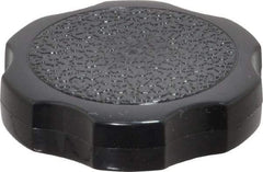 Made in USA - Rosette Plastic Thumb Screw - 1-1/2" OAL, 1-1/2" Head Diam x 3/8" Head Height - Industrial Tool & Supply