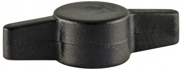 Made in USA - Tee Plastic Thumb Screw - 26mm OAL, 26mm Head Diam x 6.6mm Head Height - Industrial Tool & Supply