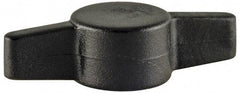 Made in USA - Tee Plastic Thumb Screw - 26mm OAL, 26mm Head Diam x 6.6mm Head Height - Industrial Tool & Supply