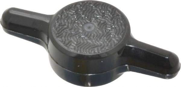 Made in USA - Tee Plastic Thumb Screw - 1" OAL, 1" Head Diam x 1/4" Head Height - Industrial Tool & Supply