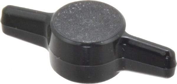 Made in USA - Tee Plastic Thumb Screw - 1-1/2" OAL, 1-1/2" Head Diam x 13/32" Head Height - Industrial Tool & Supply
