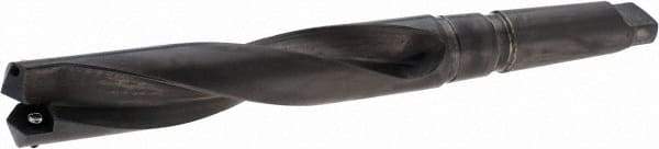 Allied Machine and Engineering - Series 3, 1-13/32 to 1-7/8" Diam, 4MT Taper Shank, Helical Flute Spade Drill - 6-1/2" Max Depth, 8-3/16" Body Length, 12-5/8" OAL, Standard Length, Through Coolant - Industrial Tool & Supply