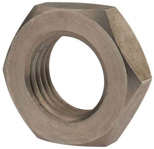 Value Collection - M27x3.00 Metric Coarse Stainless Steel Right Hand Hex Jam Nut - 41mm Across Flats, 13.5mm High, Uncoated - Industrial Tool & Supply