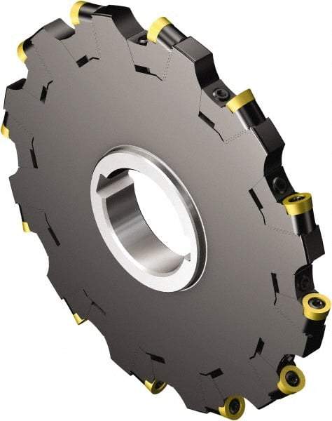 Sandvik Coromant - 40 Connection, 0.4724" Cutting Width, 1.378" Depth of Cut, 5" Cutter Diam, 1.5748" Hole Diam, 10 Tooth Indexable Slotting Cutter - N331.32..Sxx.. MQ Toolholder, RCKT 12 04 M0 Insert, Neutral Cutting Direction - Industrial Tool & Supply