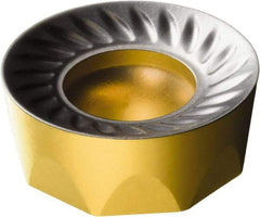 Sandvik Coromant - RCKT2006M0 KM Grade 3330 Carbide Milling Insert - TiCN/Al2O3/TiN Finish, 6.35mm Thick, 20mm Inscribed Circle, 10mm Corner Radius - Industrial Tool & Supply