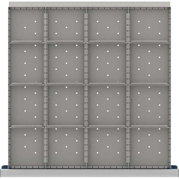 LISTA - 16-Compartment Drawer Divider Layout for 3.15" High Drawers - Industrial Tool & Supply