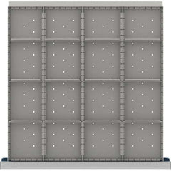 LISTA - 16-Compartment Drawer Divider Layout for 3.15" High Drawers - Industrial Tool & Supply