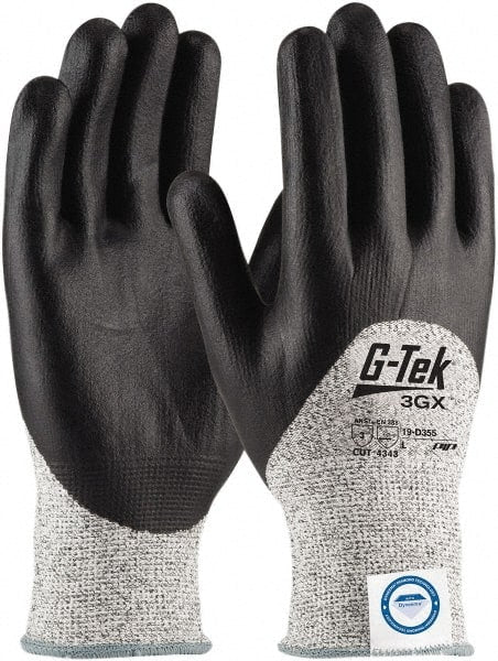 PIP - Size M (8), ANSI Cut Lvl A3, Puncture Lvl 3, Abrasion Lvl 5, Nitrile Coated Dyneema Diamond HPPE liner Cut Resistant Gloves - Industrial Tool & Supply