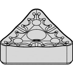 Kennametal - TNMM666 MR Grade KCP25B Carbide Turning Insert - TiOCN Finish, 60° Triangle, 3/4" Inscr Circle, 3/8" Thick, 3/32" Corner Radius - Industrial Tool & Supply