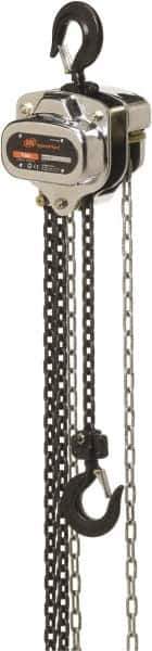 Ingersoll-Rand - 3,300 Lb Lifting Capacity, 10' Lift Height, Hand Hoist - Made from Chain, 58' Overhaul to Lift 1', 1 Chain - Industrial Tool & Supply
