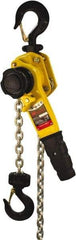 Ingersoll-Rand - 2,200 Lb Lifting Capacity, 10' Lift Height, Lever Hoist - Made from Chain, 66.1 Lb Avg Pull to Lift Rated Load, 1 Chain - Industrial Tool & Supply