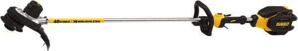 DeWALT - Battery String Trimmer - 15" Cutting Width, 40 Volts - Industrial Tool & Supply