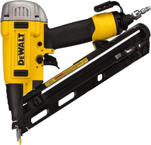 DeWALT - 1-1/4 to 2-1/2" Nail Length, 15 Gauge Finish Air Nailer - 90 to 125 psi - Industrial Tool & Supply