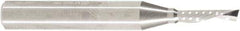 Amana Tool - 1/8" Cutting Diam x 1/2" Length of Cut, 1 Flute, Downcut Spiral Router Bit - Uncoated, Right Hand Cut, Solid Carbide, 2" OAL x 1/4" Shank Diam, 30° Helix Angle - Industrial Tool & Supply