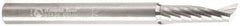 Amana Tool - 6mm Cutting Diam x 0.787" Length of Cut, 1 Flute, Upcut Spiral Router Bit - Uncoated, Right Hand Cut, Solid Carbide, 2-33/64" OAL x 1/8" Shank Diam, 20° Helix Angle - Industrial Tool & Supply